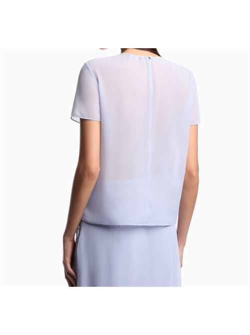 Blusa effetto 2 pezzi in tecno georgette Emporio Armani | EW003333 AF10209.U9341